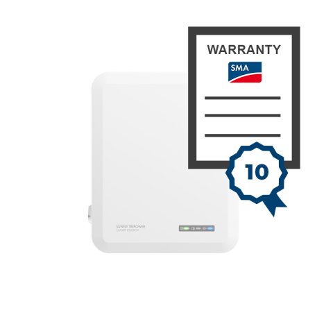 Garancia meghosszabbítása 10 évre a Sunny Tripower 6 Smart Energy inverterhez.