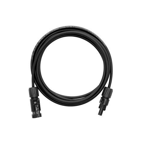 Hosszabbító kábel MC4 csatlakozókkal - KENO szolárkábel 6mm2 / fekete / 3,8m