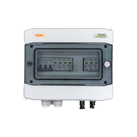 DCAC csatlakozó kártya túlfeszültség-levezetővel Noark 1000V Type 2, 1 x PV string, 1 x MPPT f. AC Noark Type 2, 32A 3-F