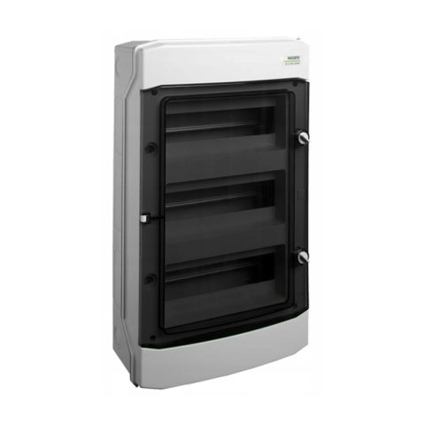 Felületre szerelhető burkolat, műanyag IP65, 3 sor, 3x12 panel, 1000V DC