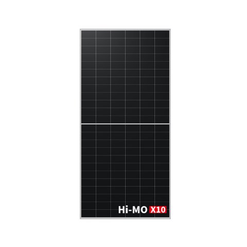 Longi 645 W-os fotovoltaikus modul, Hi-MO X10 Scientist, kétoldalas, ezüst kerettel, 30 mm-es kerettel