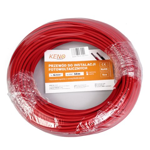 KENO kábel 6mm², piros, 50m