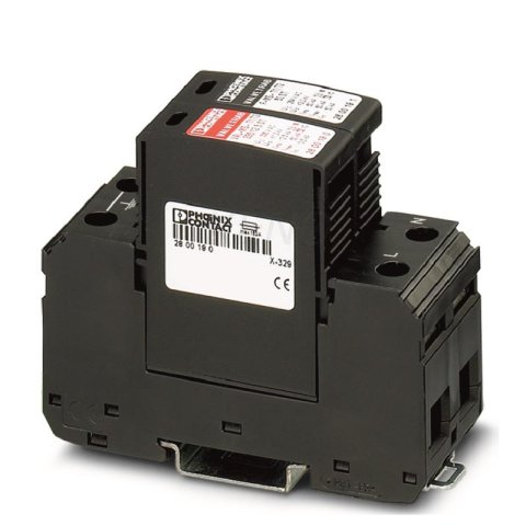Phoenix AC Túlfeszültség-levezető típus 1+2, 1-fázisú, PROTECTION VAL-MS-T1/T2 335/12.5/1+2