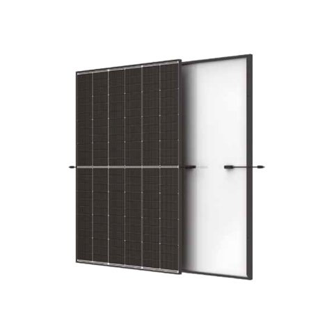 Trina 455W fotovoltaikus modul, Vertex S+, N-típus, TOPCon monokristályos, dupla üvegezés, 30 mm, fekete keret, 1100 mm-es kábel, MC4 EVO2 csatlakozó, A éghetőségi osztály
