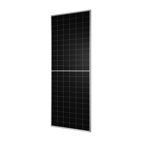 TW Solar 640W fotovoltaikus modul, félbevágott, N típusú, 30 mm-es, kétoldalas, ezüst kerettel, TW-PVCON-01 csatlakozóval, 1400 mm-es kábellel