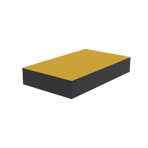 Gumi távtartó lemez 130x80x25mm, EPDM, öntapadós szalaggal
