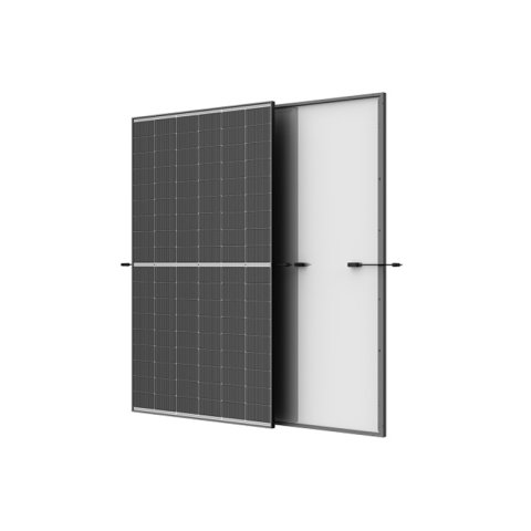 Trina 520W-os fotovoltaikus modul, Vertex S+, N-típusú, félbevágott, 30 mm, fekete keret, 1300 mm-es kábel, MC4 EVO2 csatlakozó