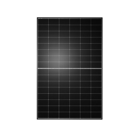 TW Solar 465W fotovoltaikus modul, félbevágott, N típusú, egyoldalas, dupla üvegezésű, 30 mm, fekete keret, EVO2 csatlakozó, 1200 mm-es kábel