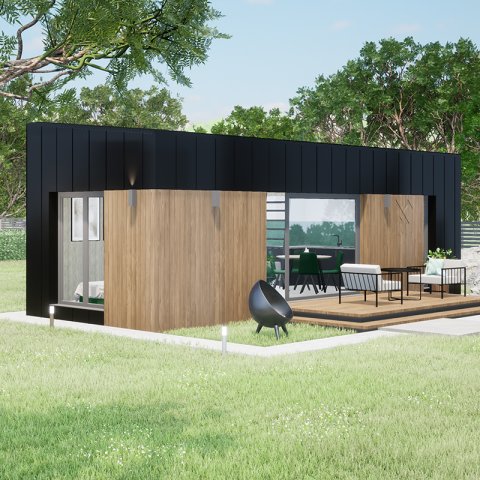 BRIS nyaraló, CLT technológiás, földszinti, hasznos alapterülete 31,00 m2