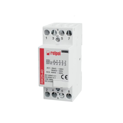 RIK25-31-230 kontaktor, 3NO+1NC 25A, tekercs 230V