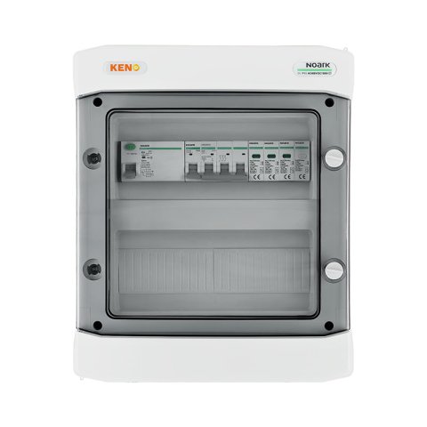 Inverter elosztódoboz AC Túlfeszültség-levezető típus 1+2, 50A 3-F, RCD 300ma/63A, söntleválasztó