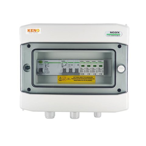 Inverter elosztódoboz AC Túlfeszültség-levezető típus 1+2, 40A 3-F, RCD 63A/300mA