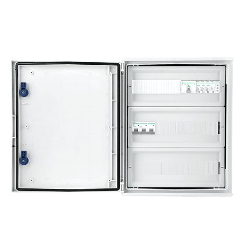 Inverter IP66 biztonsági elosztó AC Túlfeszültség-levezető típus 1+2, 80A 3F, FR 100A, fázisjelzés