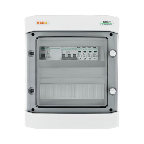 Inverter elosztódoboz AC Túlfeszültség-levezető típus 2, 20A 3-F, 40A/300ma RCB Kismegszakító (24T)