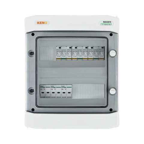 DC biztonsági elosztó túlfeszültség-levezetővel Citel 25kA 1000V típus 1+2, 3x PV string, 3x MPPT, túláram védelem 6x15A