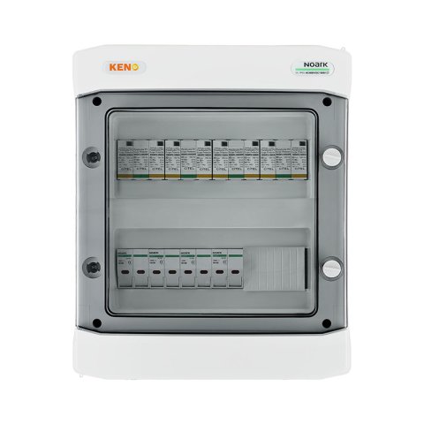 DC biztonsági elosztó túlfeszültség-levezetővel Citel 25kA 1000V típus 1+2, 4x PV string, 4x MPPT túláram védelem 8x15A