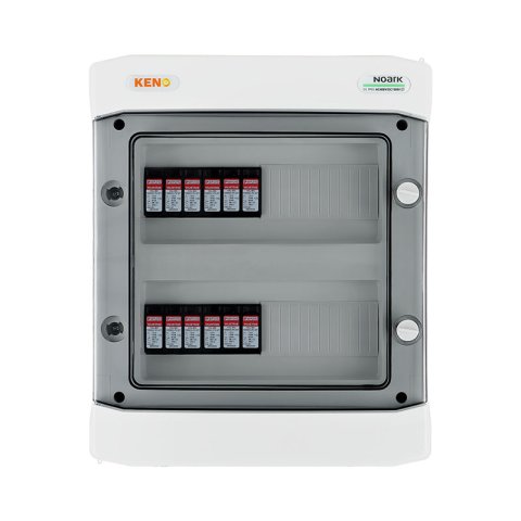 DC elosztódoboz 1000V-os túlfeszültség-levezetővel típus 2, 6x PV string, 4x MPPT