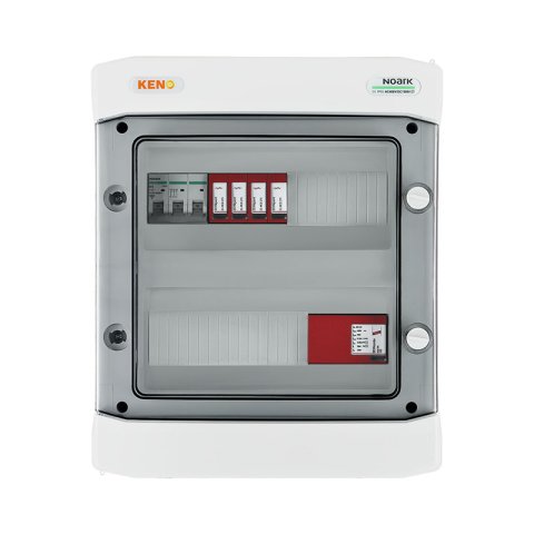 DC+ AC biztonsági elosztó Dehn típus 1+2 túlfeszültség-levezető 1000V, 1 x PV string, 1 x MPPT // Dehn AC túlfeszültség-levezető típus 2, 16A 3-F