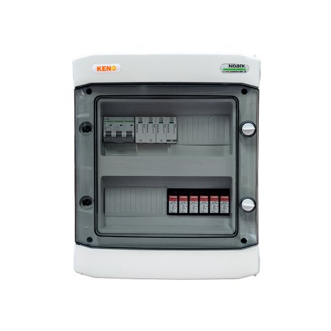 DC+ AC biztonsági elosztó Phoenix 1000V Túlfeszültség-levezető típus 2, 2 x PV string, 2 x MPPT // Phoenix típus 2 AC túlfeszültség-levezető, Kismegszakító 20A 3-F