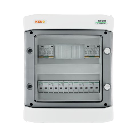 DC biztonsági elosztó túlfeszültség-levezetővel Citel 25kA 1000V típus 1+2, 6x PV string, 2x MPPT, túláram védelem 12x15A