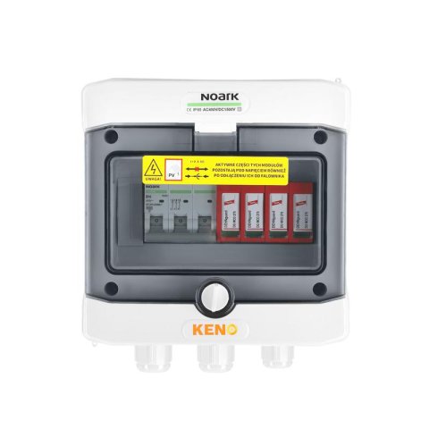 Inverter elosztódoboz Dehn típus 2, AC túlfeszültség-levezető, 10 A 3-F