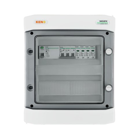 Inverter elosztódoboz AC Túlfeszültség-levezető típus 2, 16A 3-F, 25A/300ma RCB Kismegszakító (24T)
