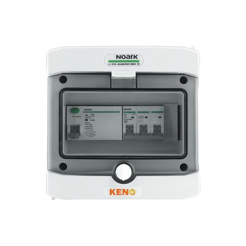 Inverter elosztódoboz Kismegszakító C25A 3-F, RCD típus A 40A/30mA