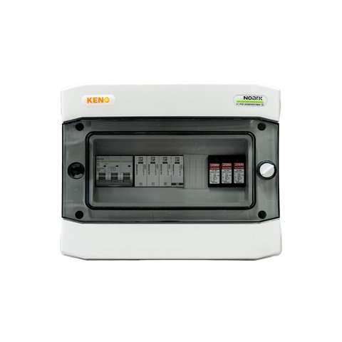DC+AC biztonsági elosztó Phoenix DC 1000V Túlfeszültség-levezető típus 2, 1 x PV string, 1 x MPPT // Phoenix AC Túlfeszültség-levezető típus 2, 10A 3-F