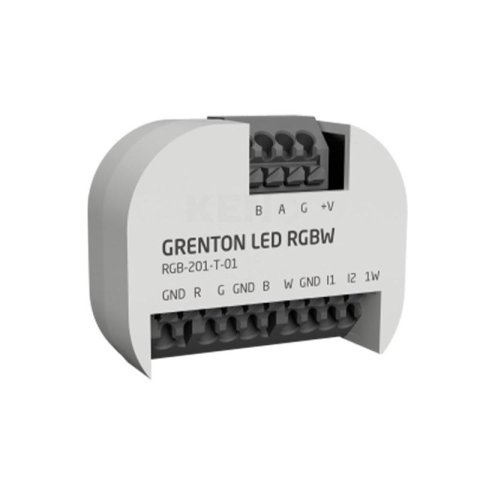 Grenton RGBW LED szabályzó modul / 1-vezeték / 2 digitális bemenet / süllyesztett / TF-Bus