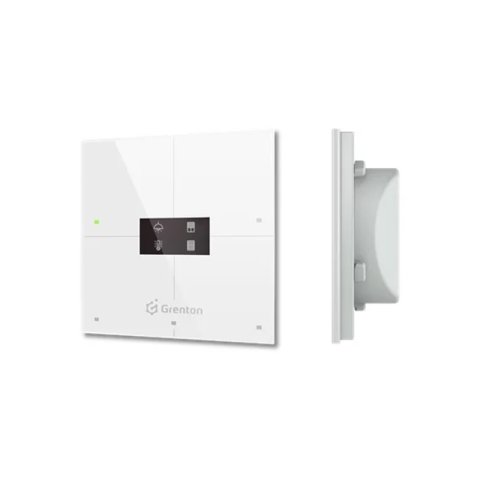 Smart panel Grenton / 4 érintőképernyő / OLED kijelző / TF-Bus / fehér üveg előlap