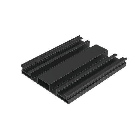 Trapéz szögletes sín, hátsó, 330mm, fekete (K-66-1-CZ)