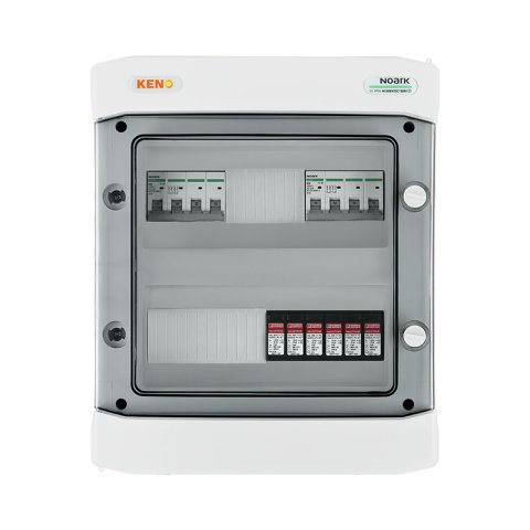 DC biztonsági elosztó 1000V-os túlfeszültség-levezetővel típus 1+2, 2x PV string, 2x MPPT, 2x DC 4P 63A 1000V