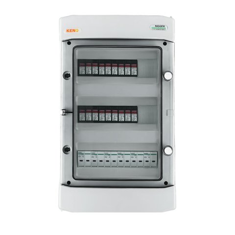 ALLVIEW biztonsági elosztó DC 1000V Túlfeszültség-levezetővel típus 1+2, 6xPV string, 6xMPPT, 12x védelmi transz. 20A