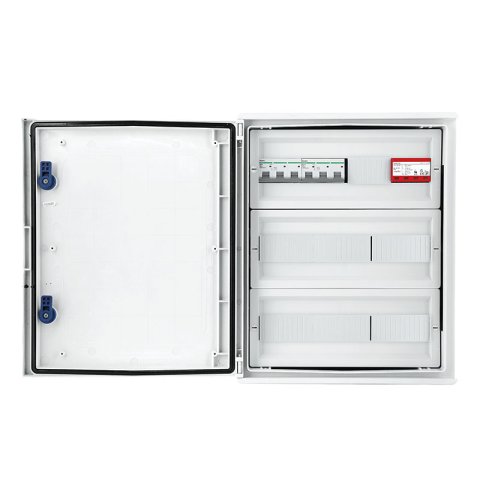 IP66-os inverter csatlakozó kapcsolóberendezés Dehn 1+2 típusú AC túlfeszültség-levezetővel, 2x 80A 3F